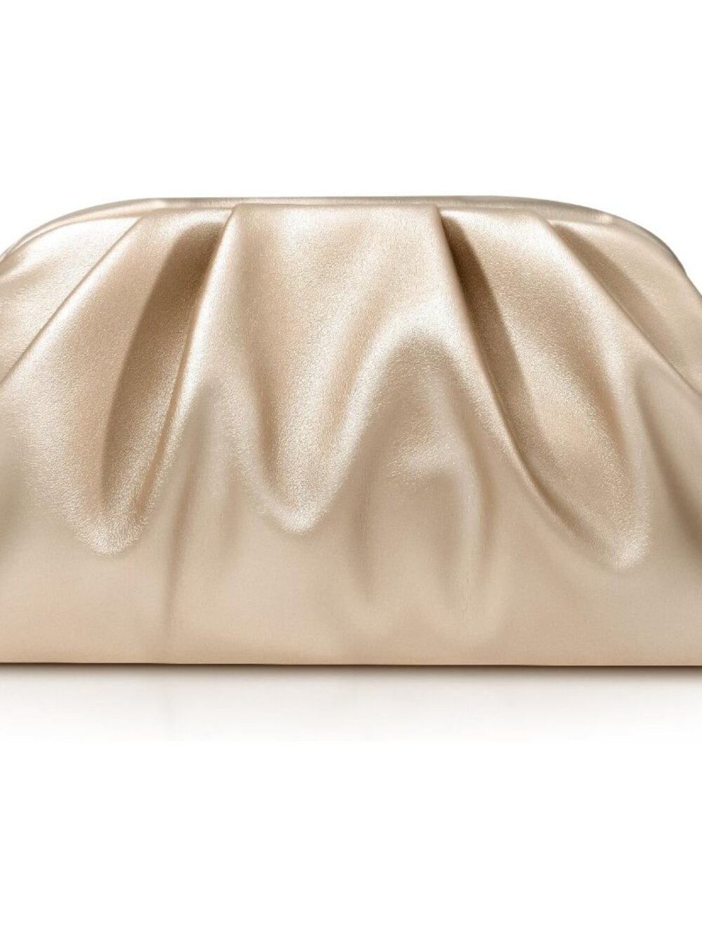 Clutch Purse for Women Soft Pleated PU Wedding Clutch, Elegant Evening Bag for G